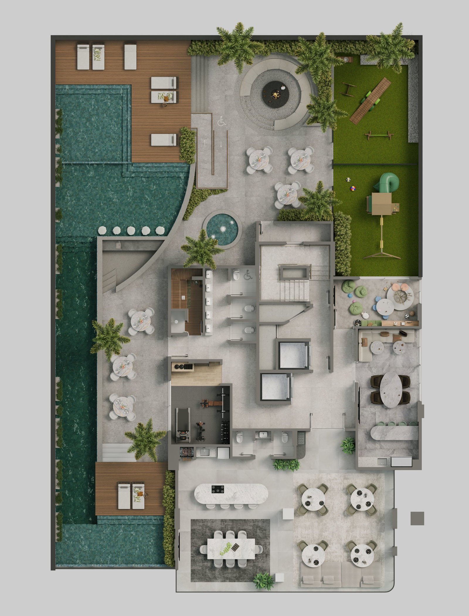 Planta Lazer do Gran Tower
