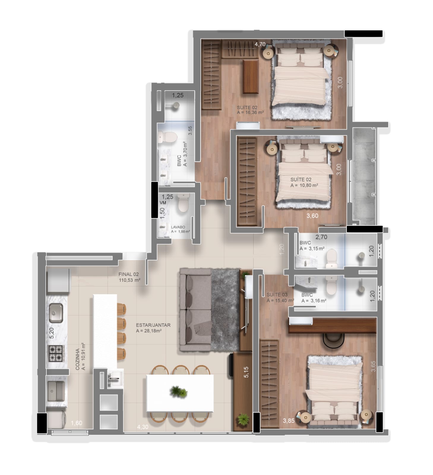 Planta 2 de Delos Residence