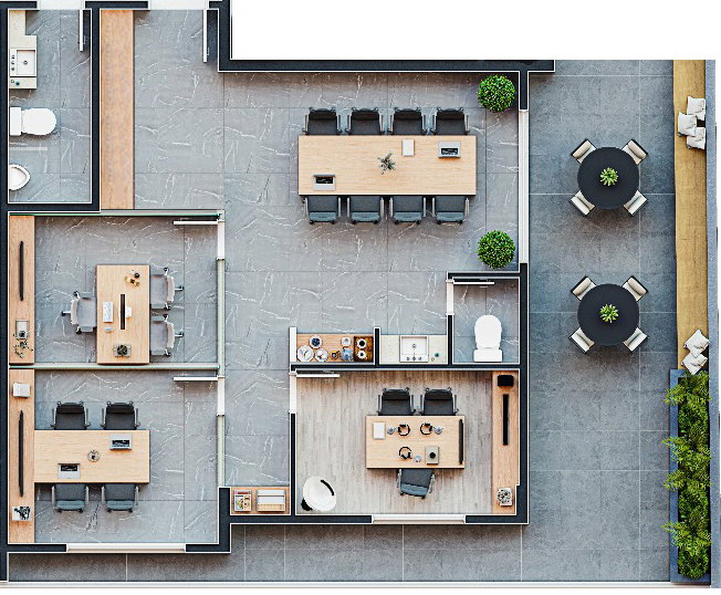 Planta 1 de Topazio Residence