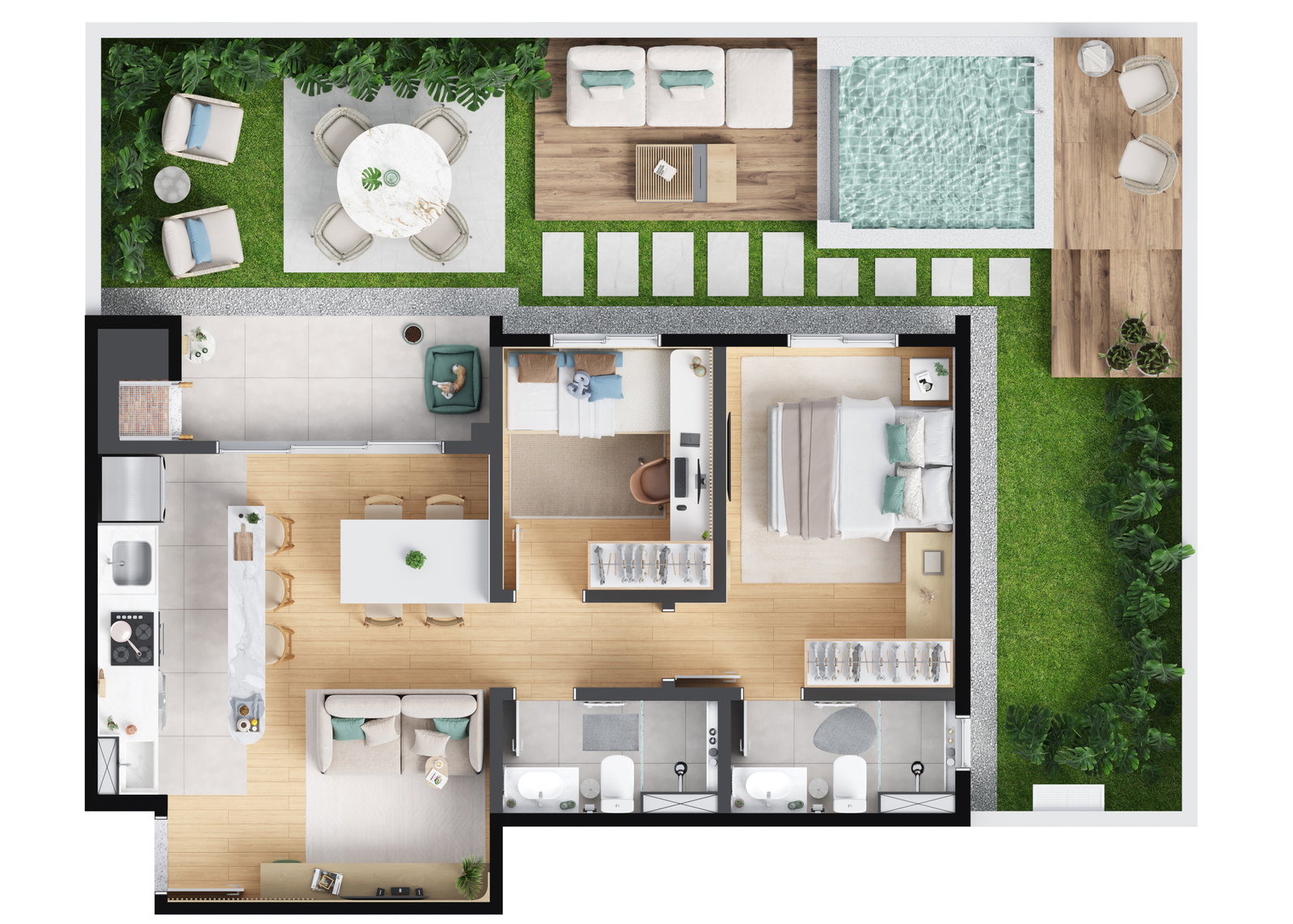 Planta 1 de Barra Home Resort