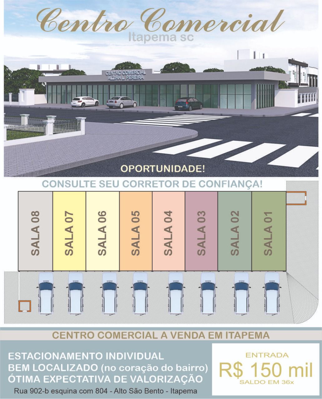 Planta 1 de Centro Comerical Alzira L Pereira