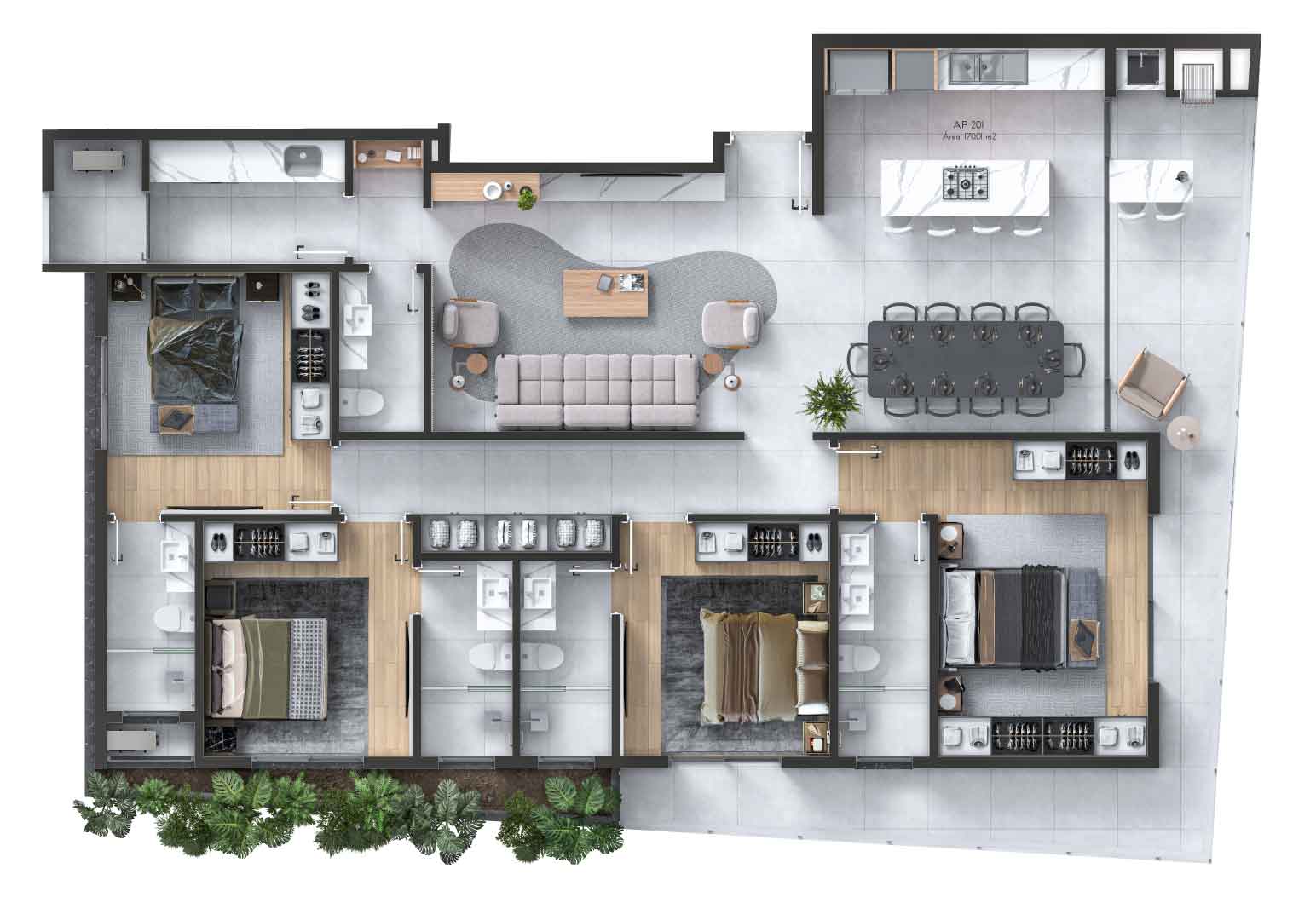 Planta 4 de Residencial Marbella