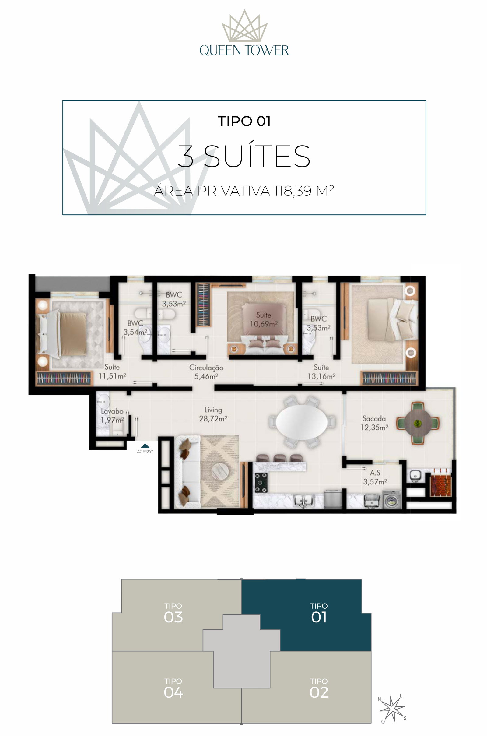 Planta 2 de Queen Tower