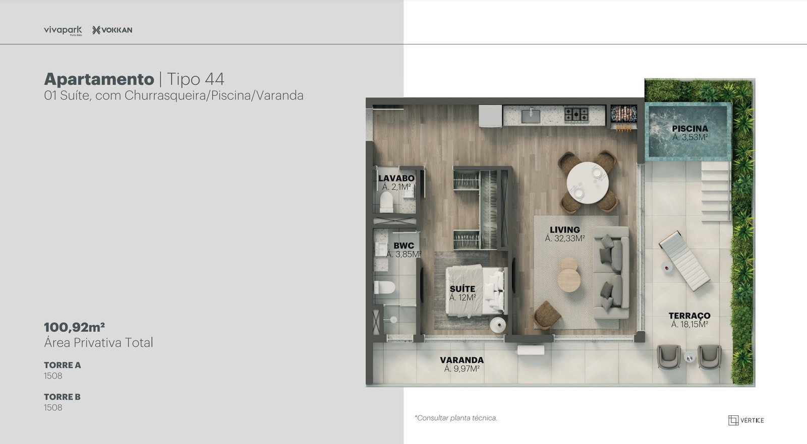 Planta 36 de Edifício Vértice