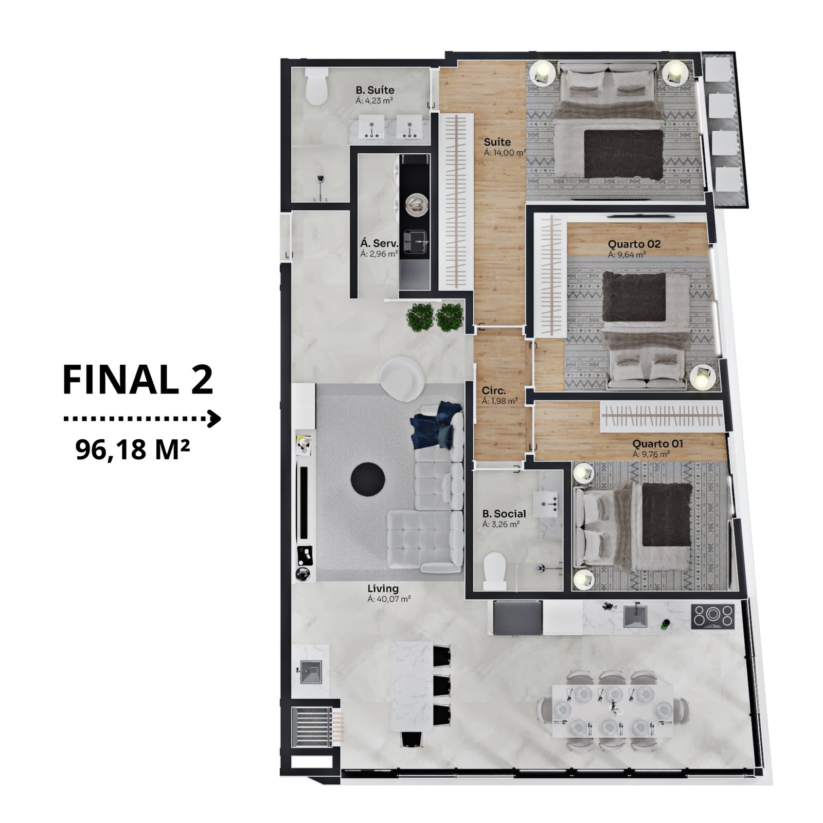 Planta 3 de Elegance Tower