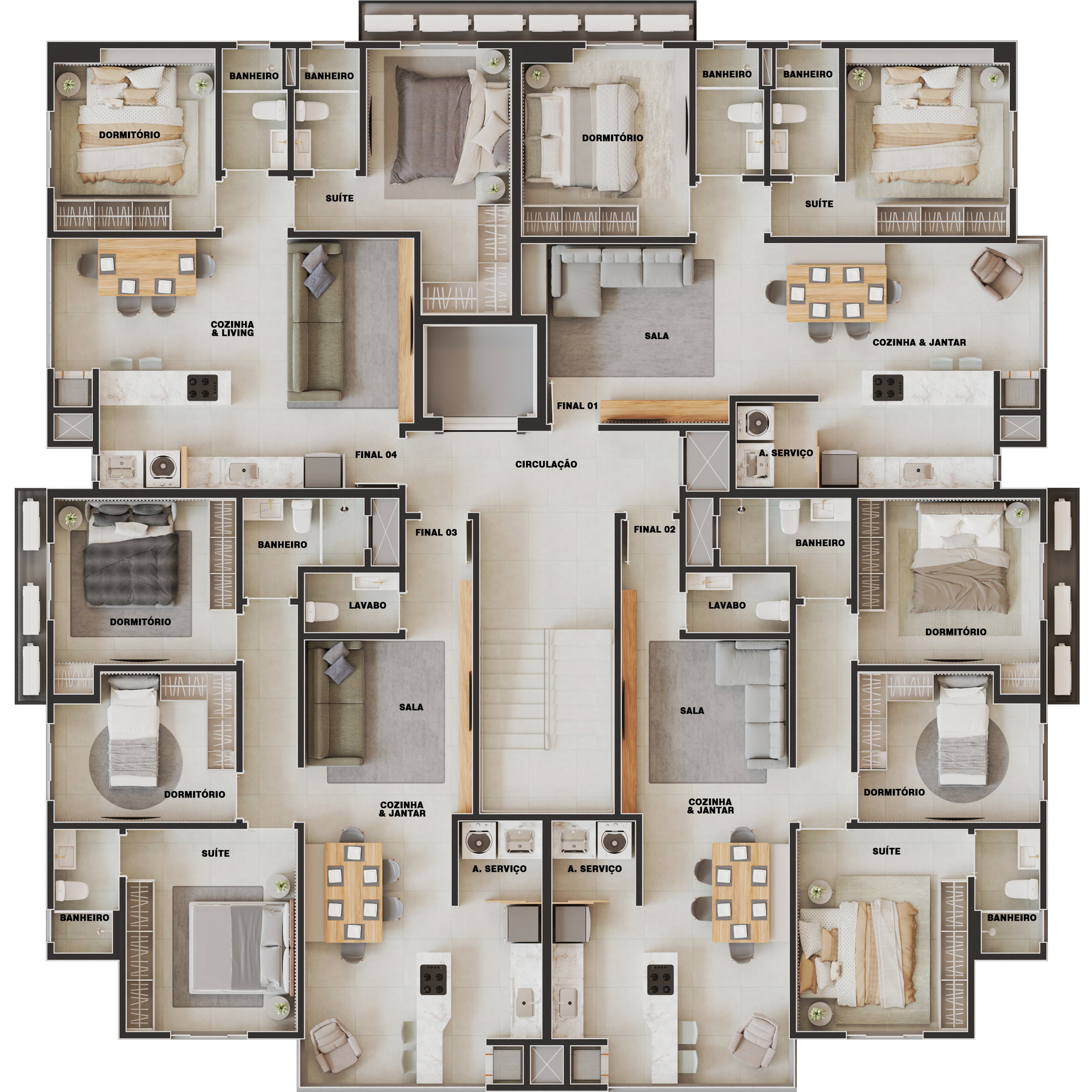 Planta 4 de Aurora Residence
