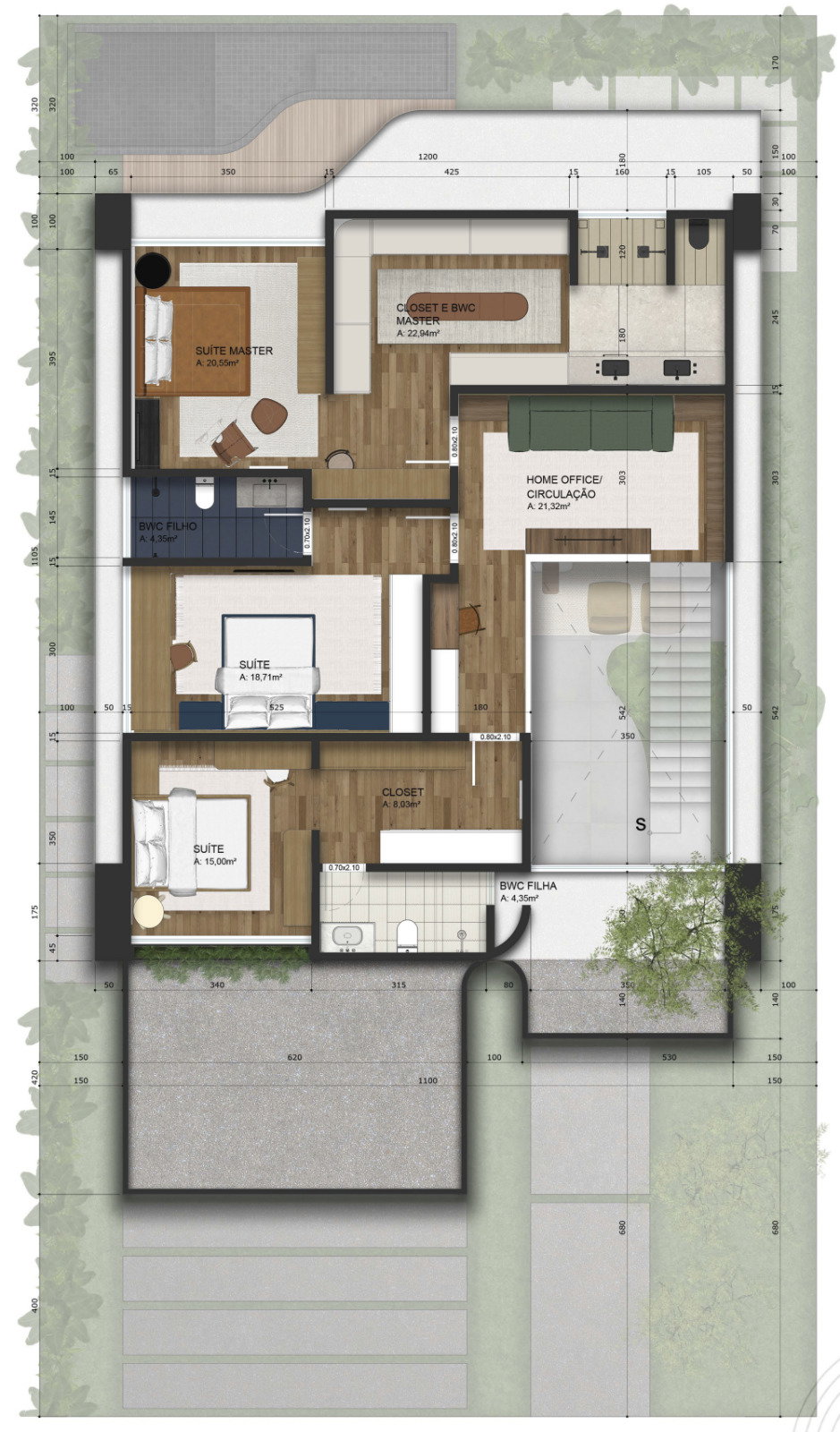 Planta 2 de Casa Bloco
