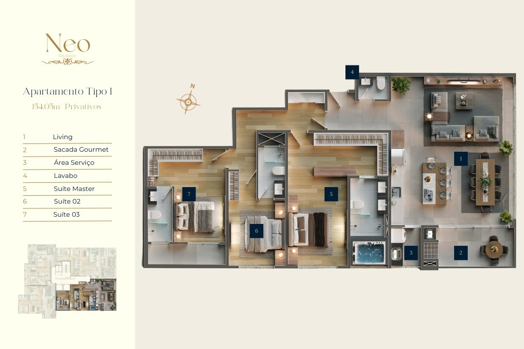 Planta 1 de Neo Residence