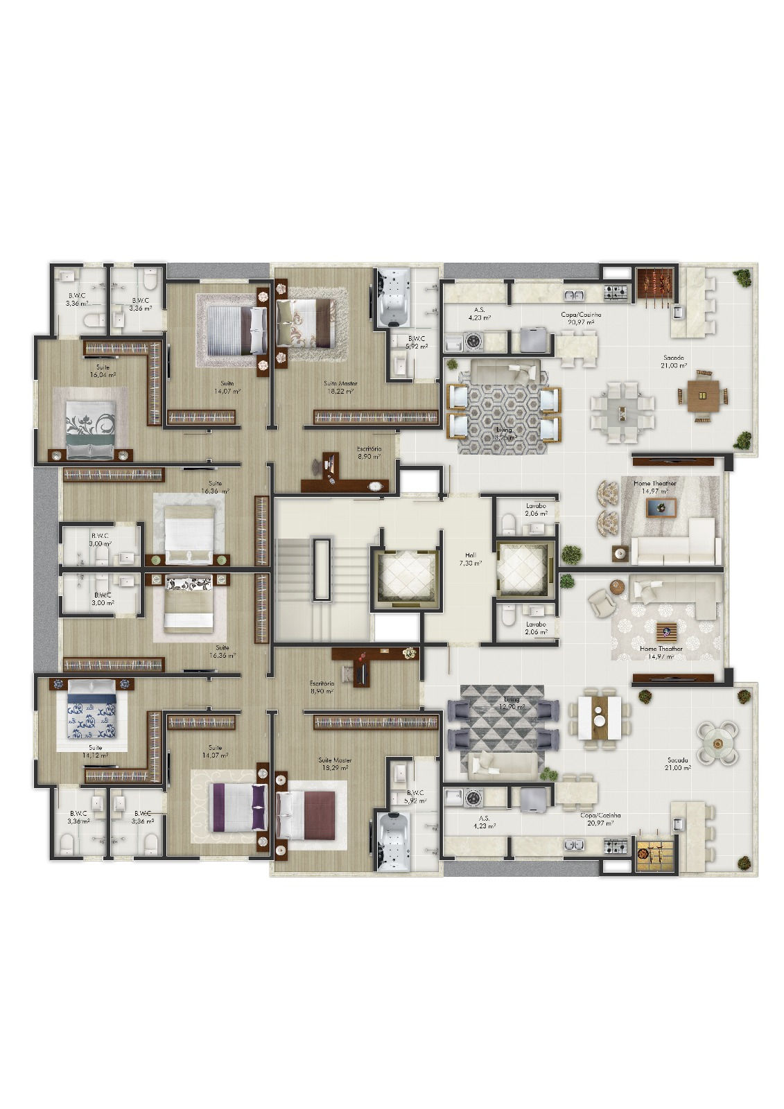 Planta 1 de Residencial Villa de Siena