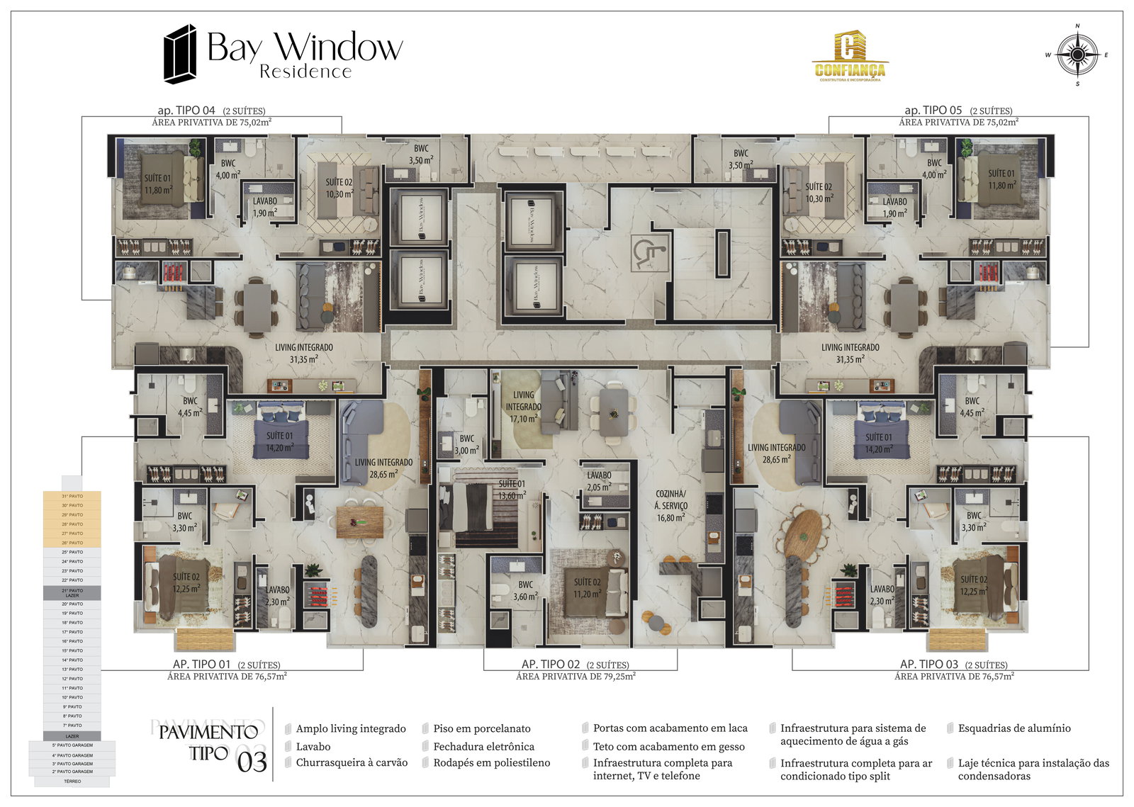 Planta 9 de Bay Window Residence
