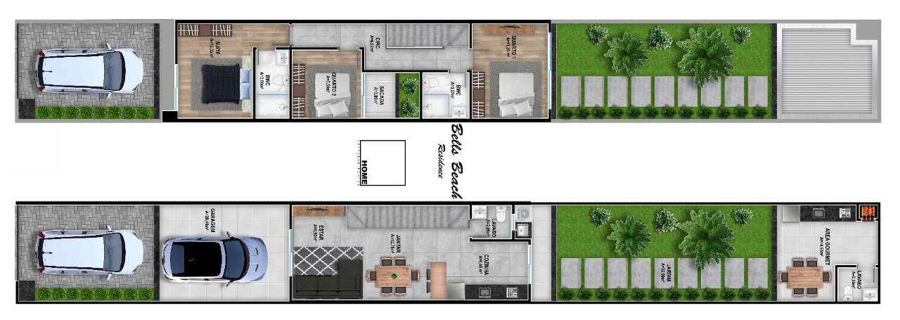Planta 1 de Bells Beach Residence
