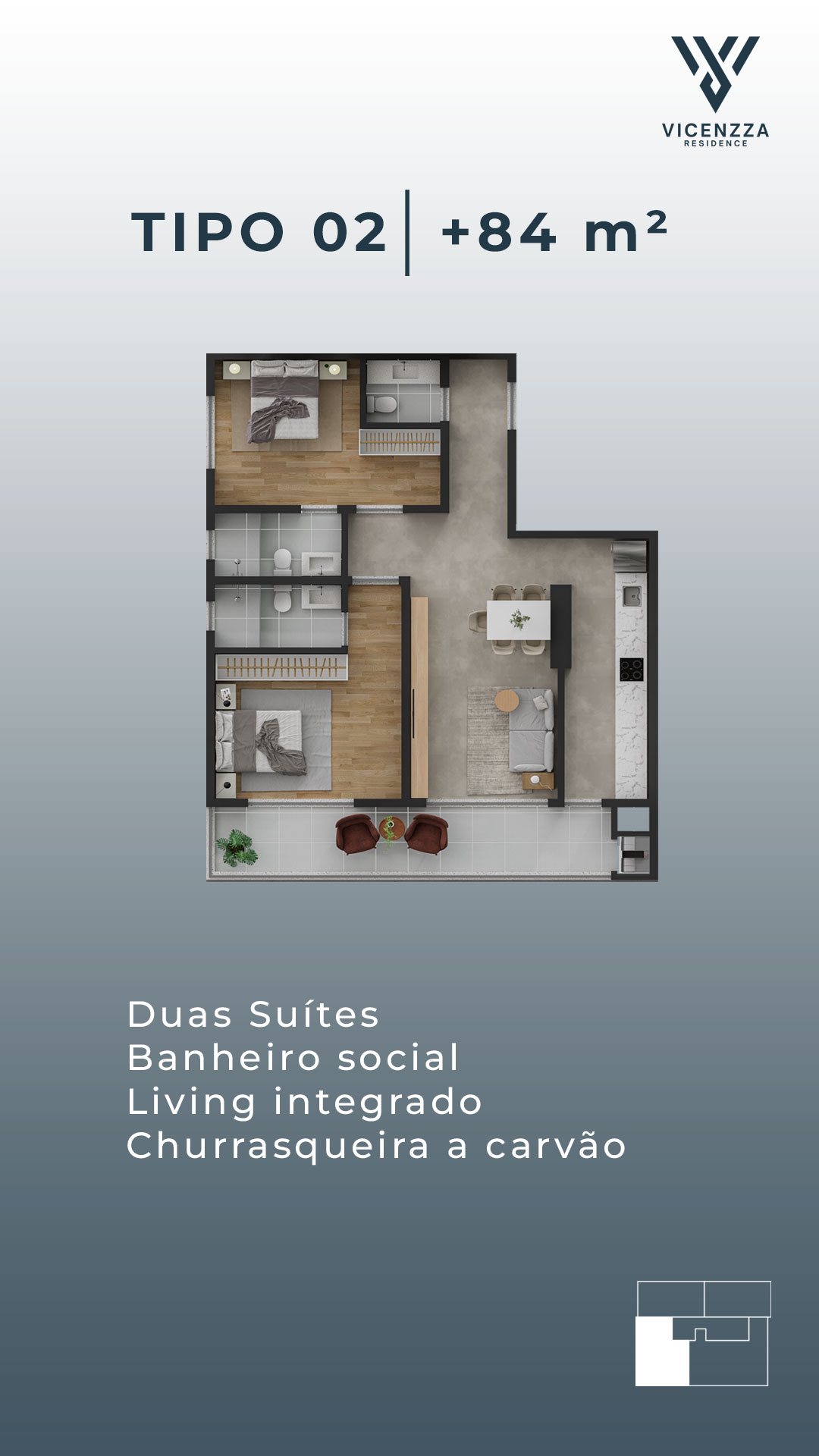 Planta 3 de Residencial Vicenzza