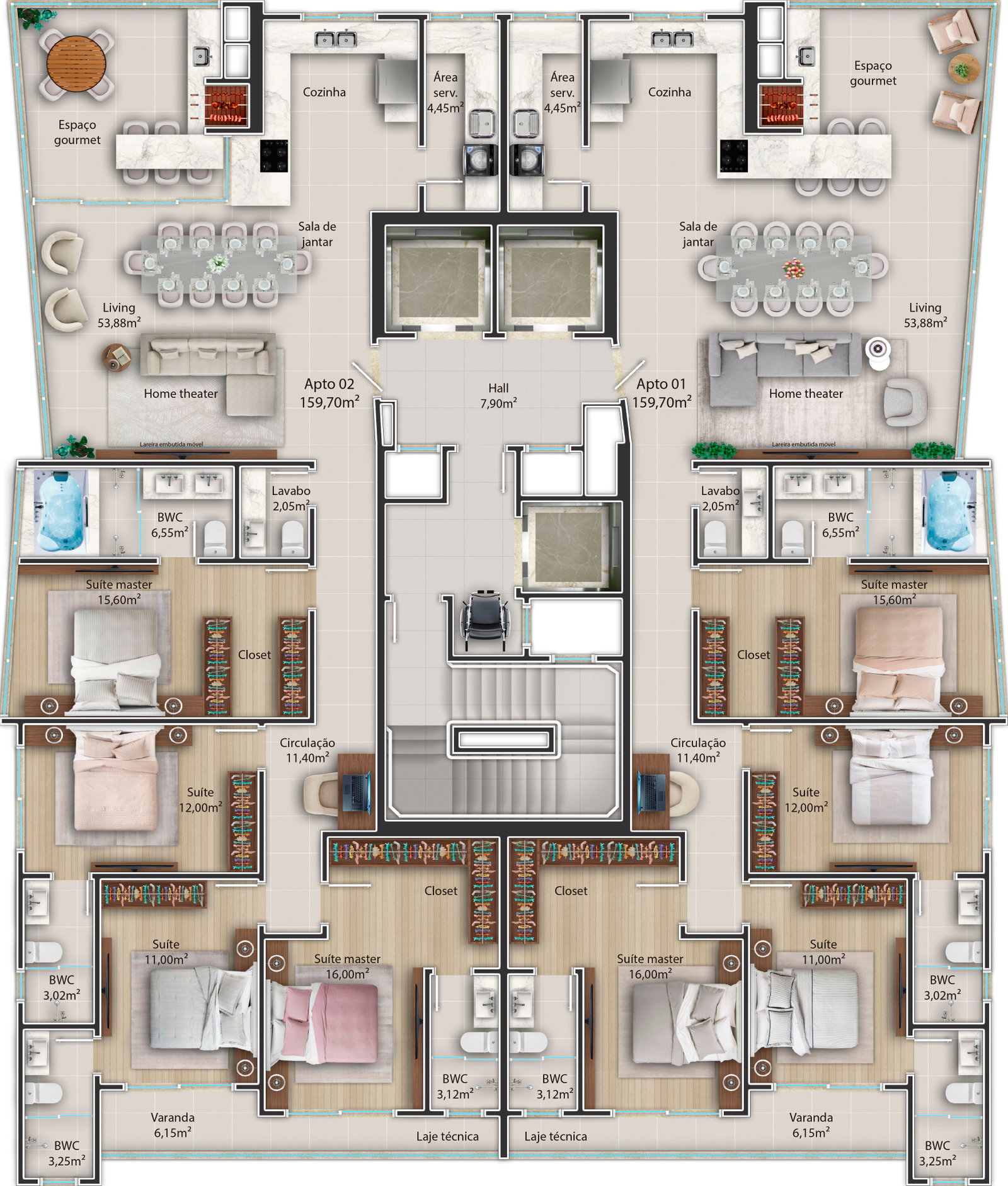 Planta 6 de Obelisco Skyhomes