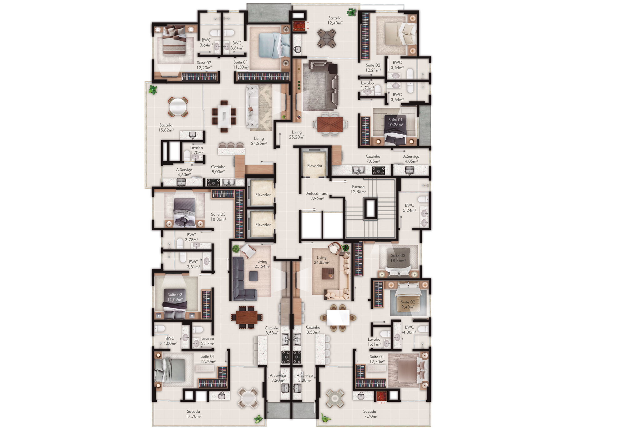 Planta 2 de Portal 246 Residence
