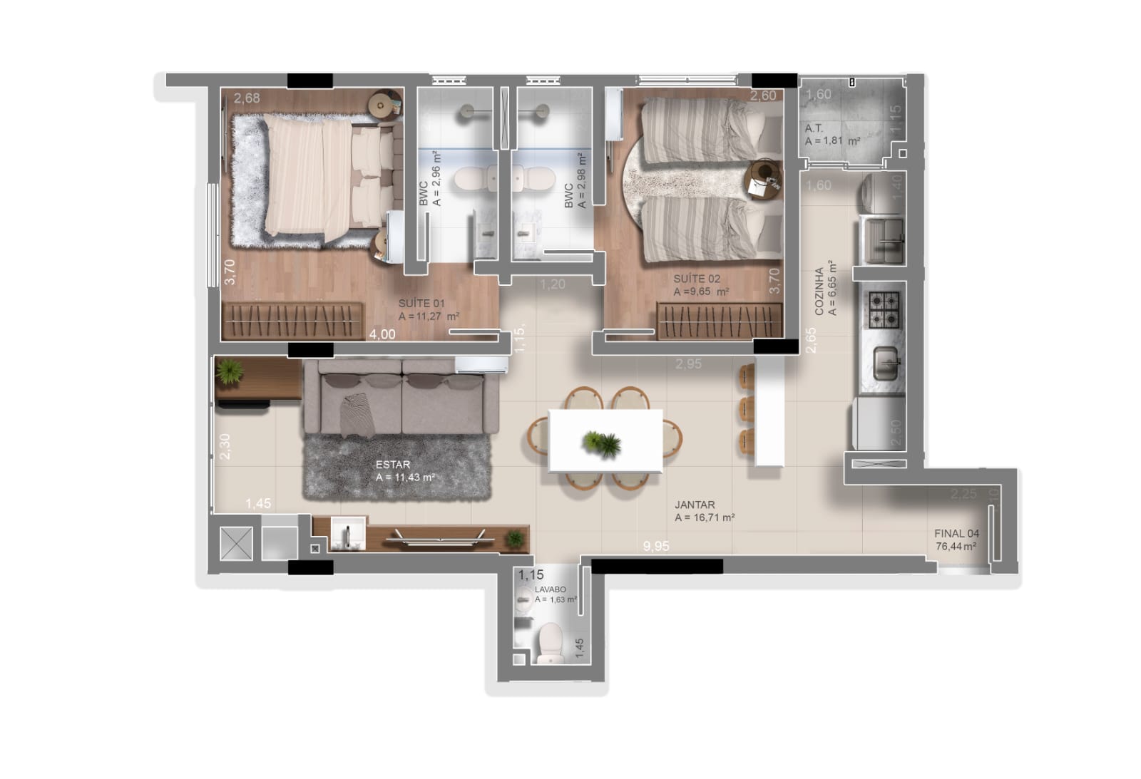 Planta 4 de Delos Residence