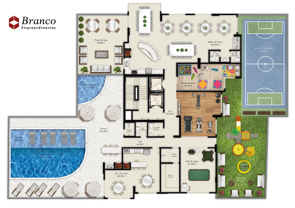 Planta 1 de Berilo Palace Residence