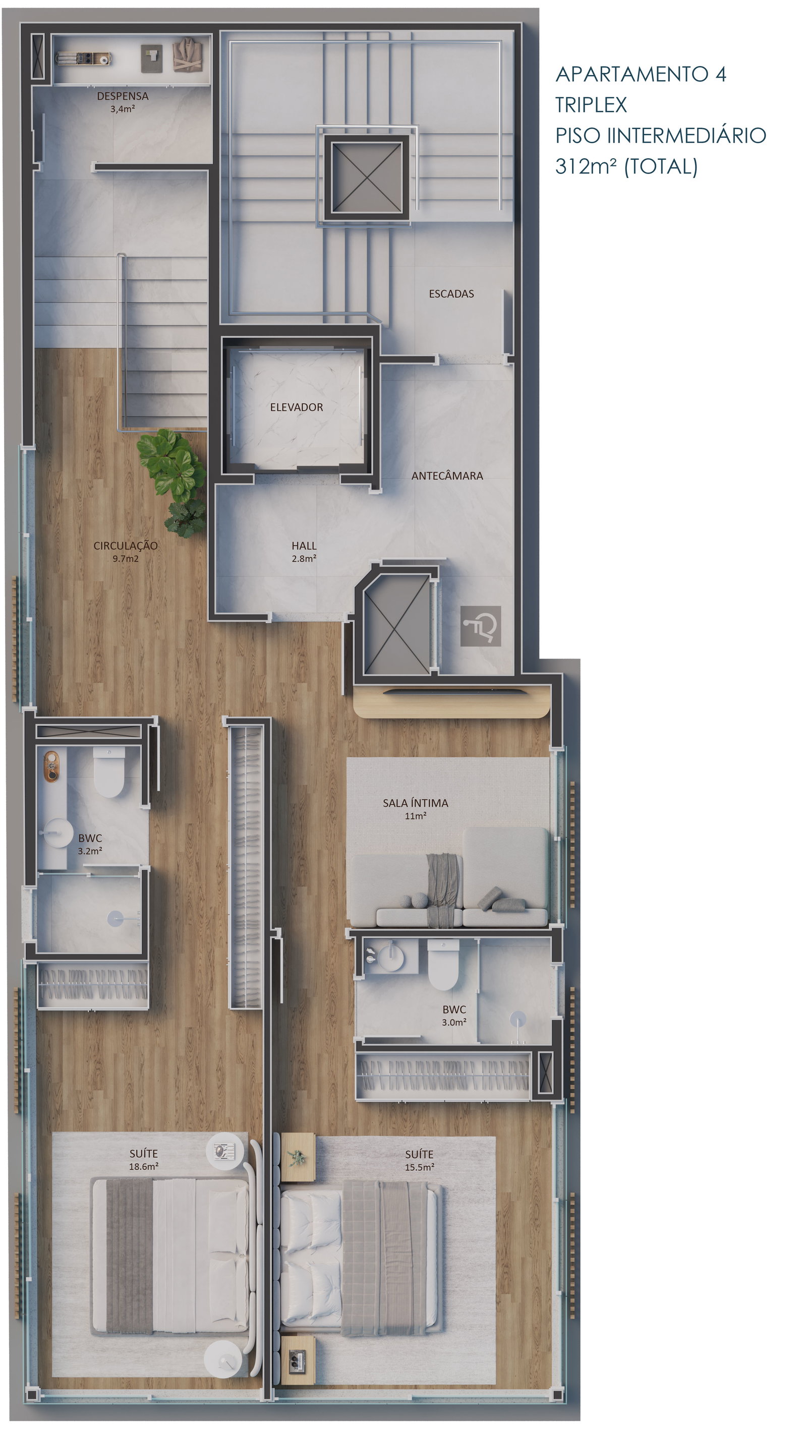 Planta 5 de Oyster Praia Brava