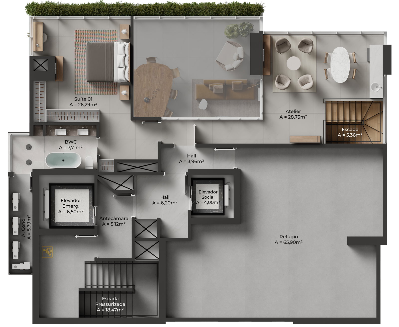 Planta 3 de Toscano Residenze