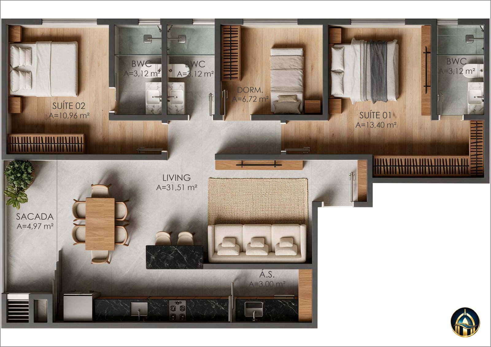 Planta 2 de Maison Canaã