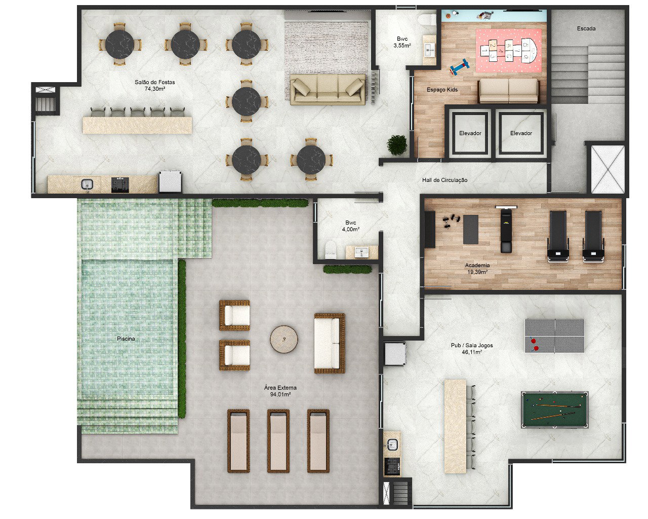Planta 3 de Residencial Revine Lago