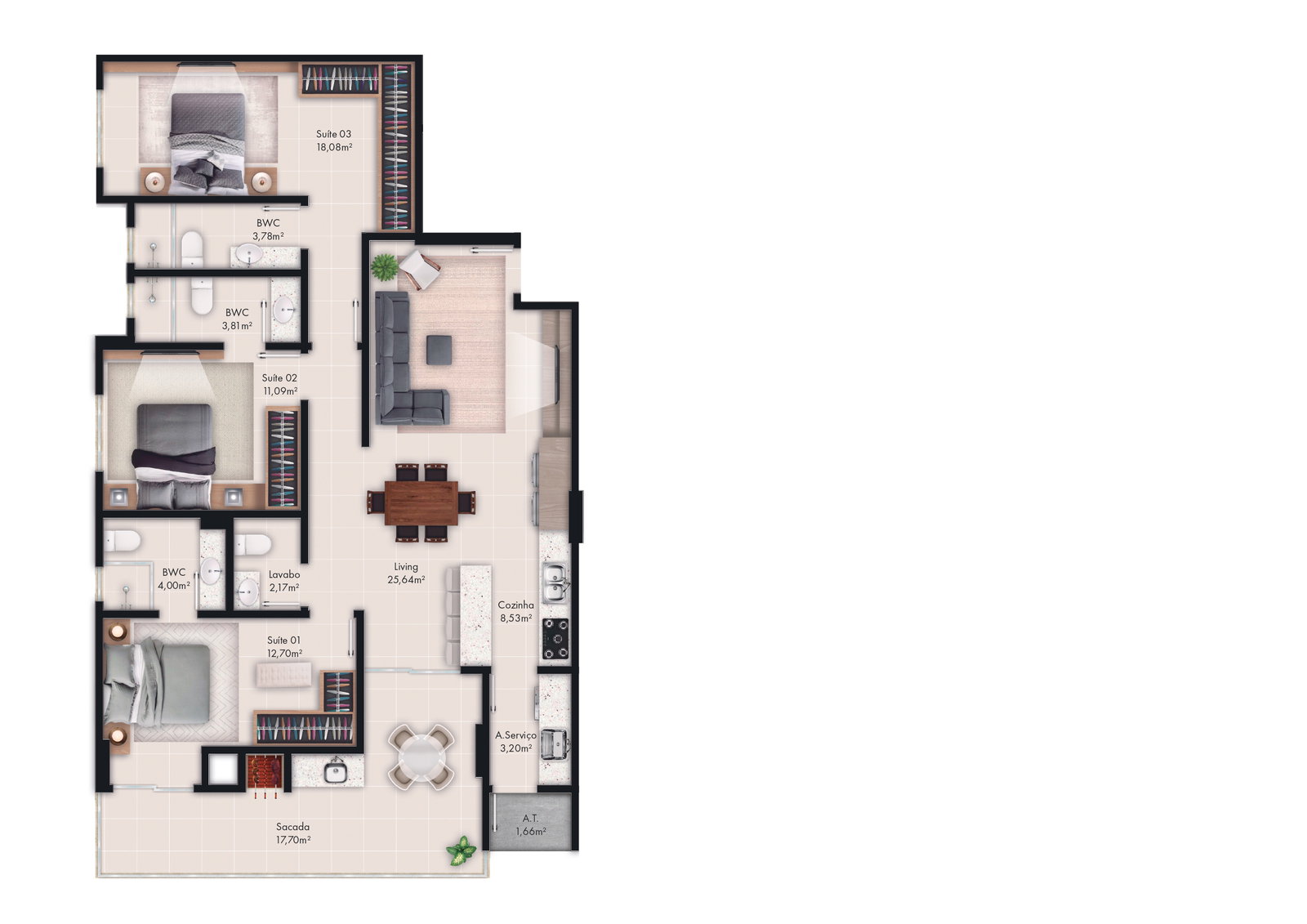 Planta 4 de Portal 246 Residence