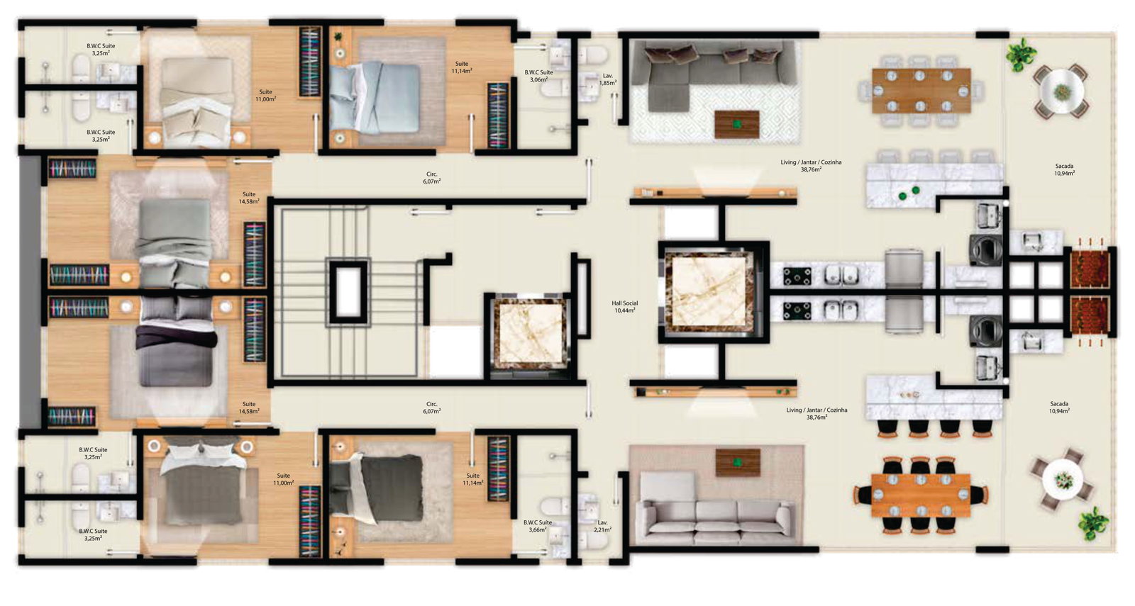 Planta 1 de Urban Beach