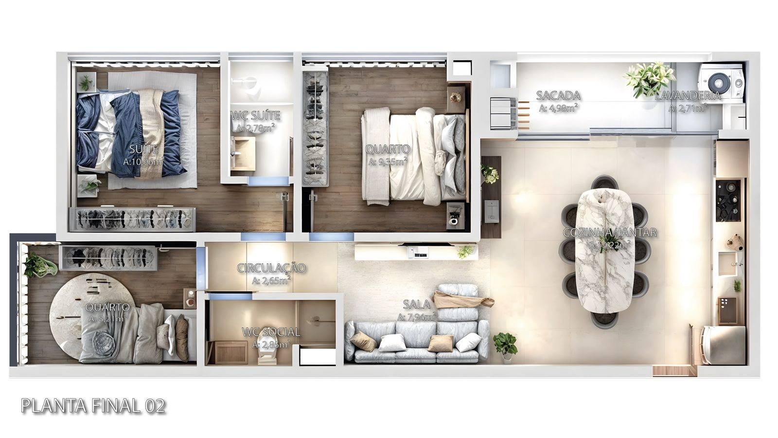 Planta Final 02 do Evermore Residence