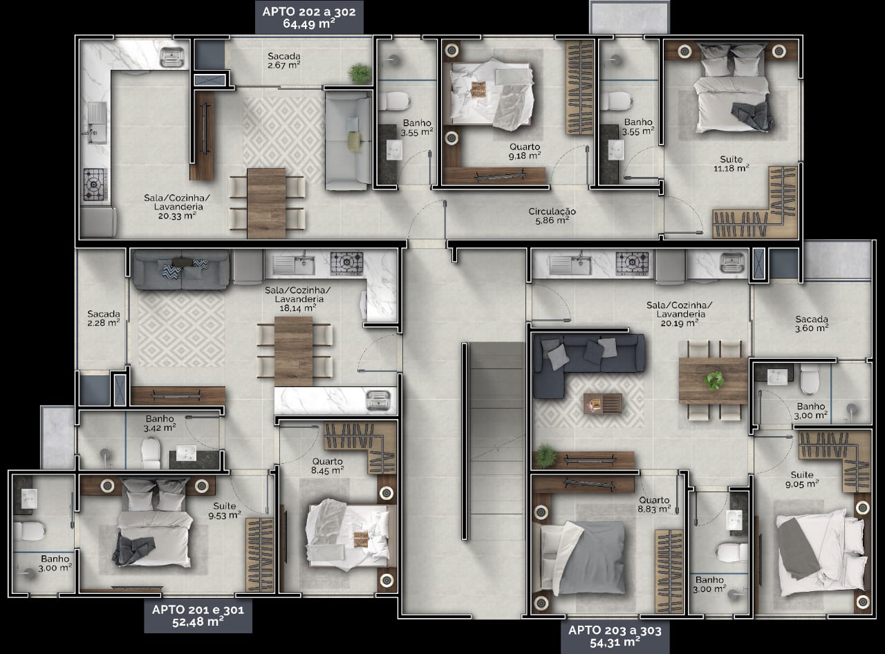 Planta 2 de Residencial Bem-te-vi