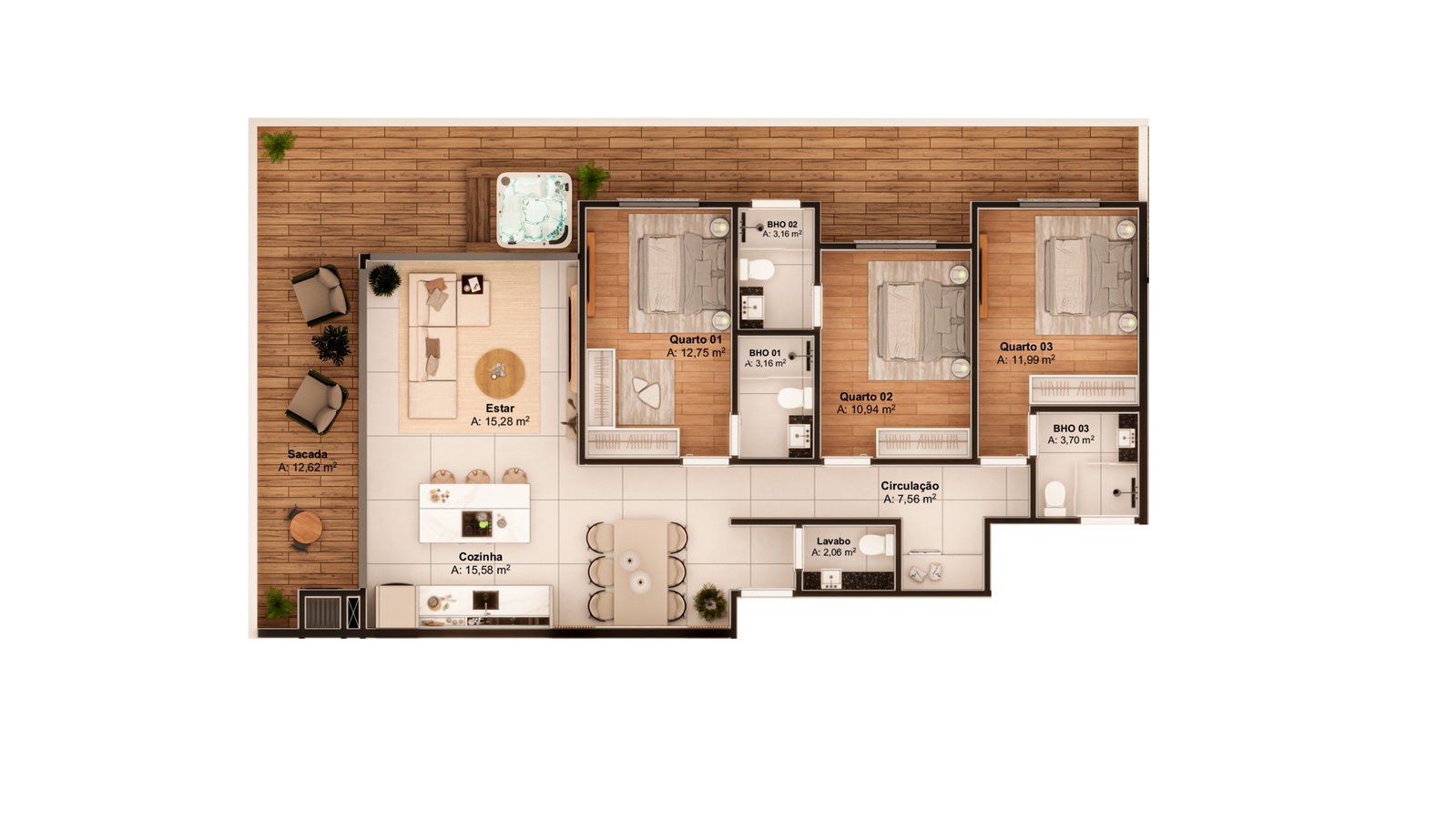 Planta 2 de Arboretto Home Spa