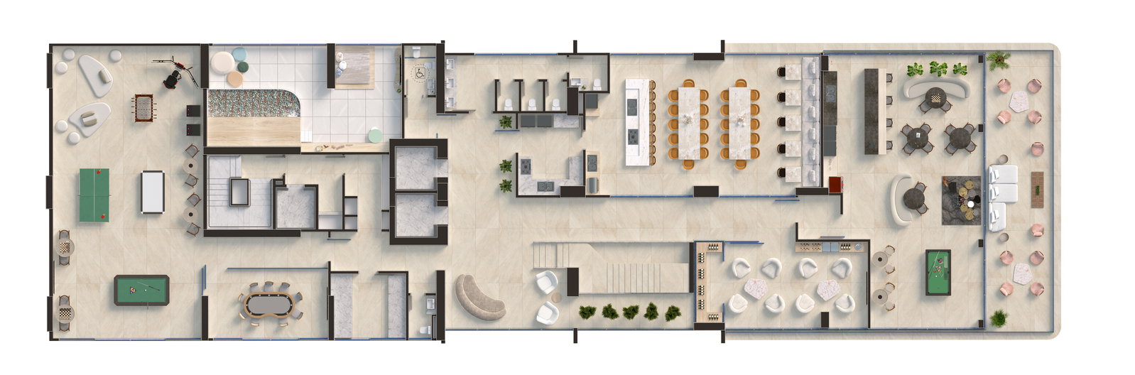 Planta Lazer (2 de 3) do Edify One