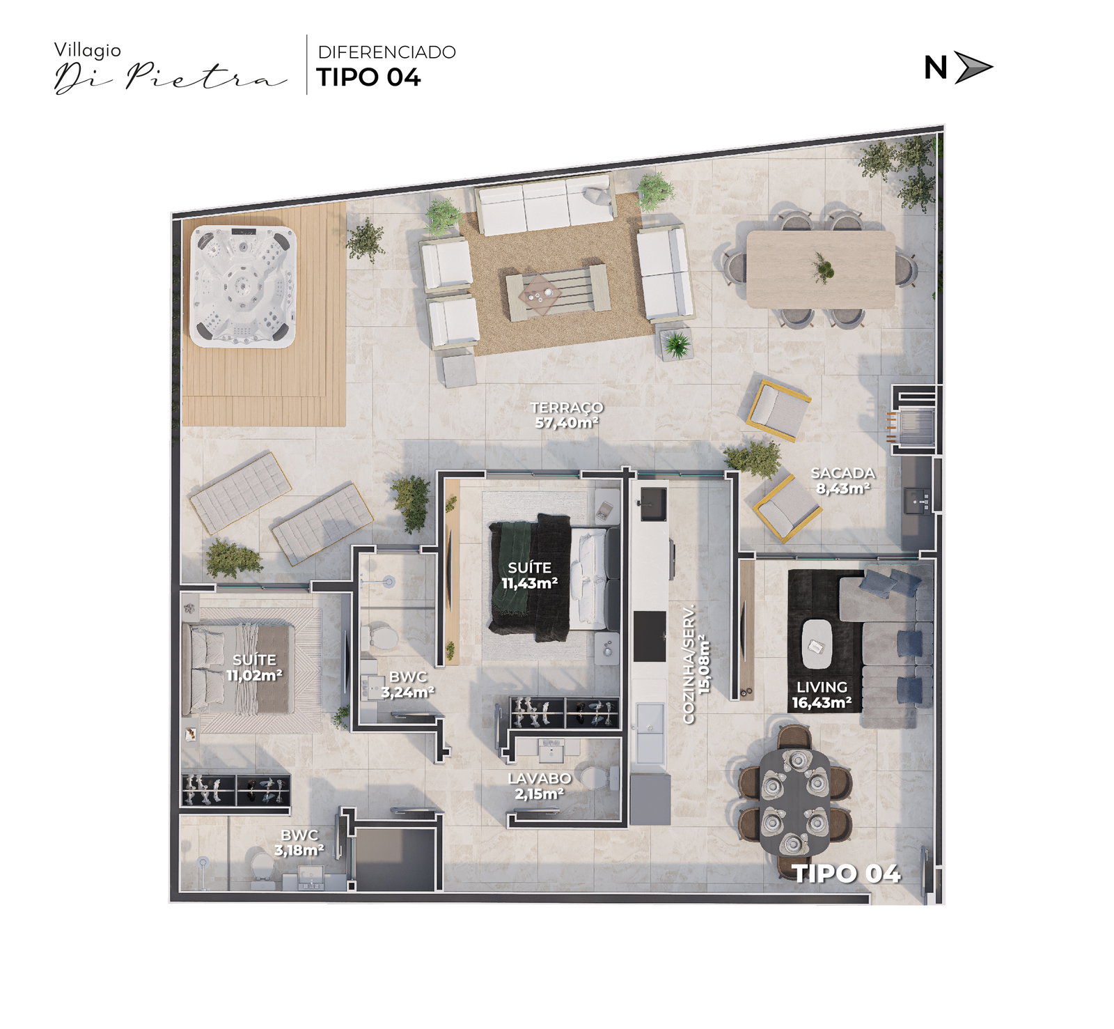 Planta 6 de Villaggio Di Pietra