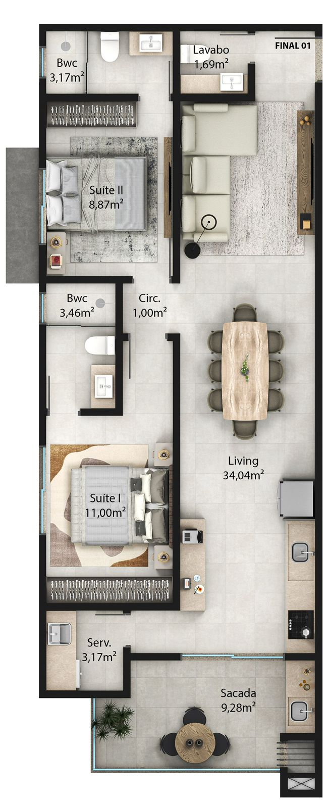 Planta 6 de Residencial Ilha de Maui