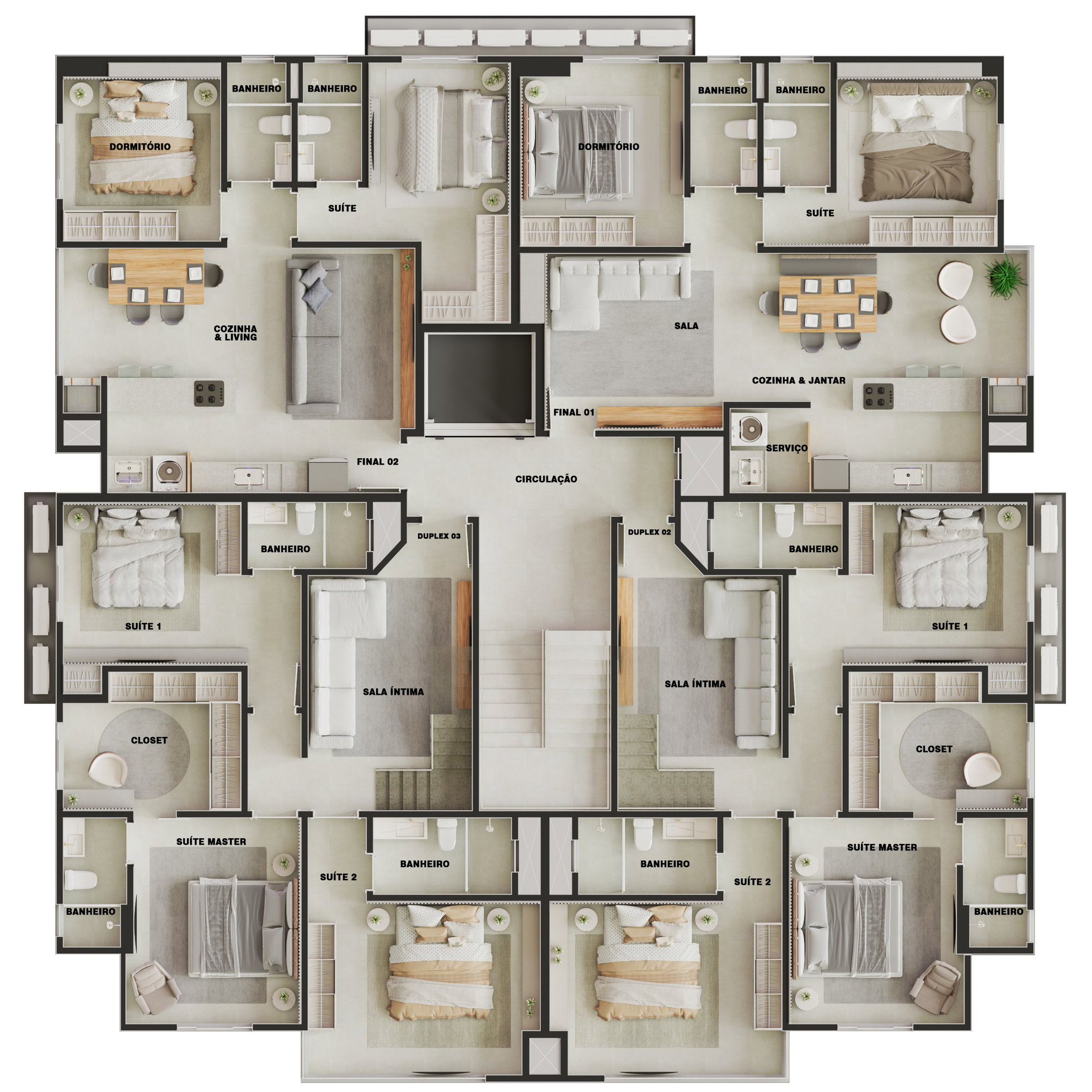 Planta 3 de Aurora Residence
