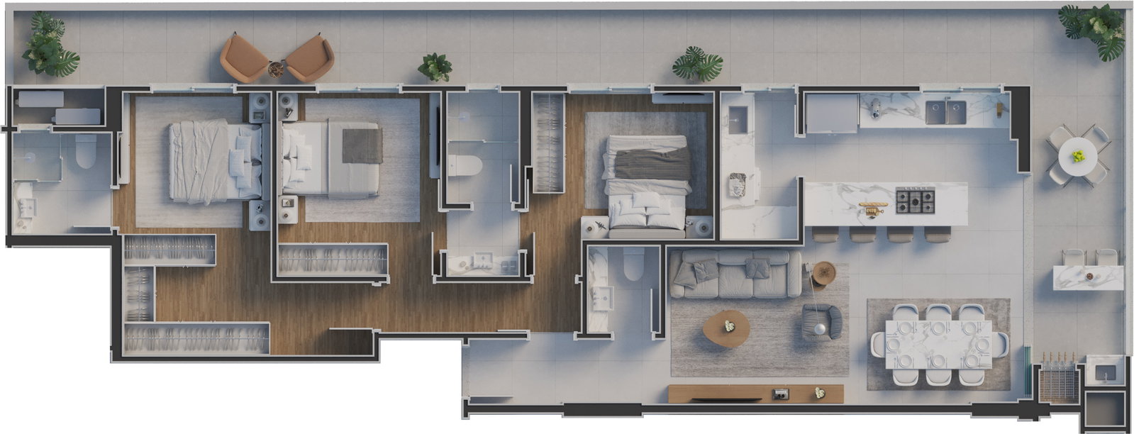 Planta 6 de Mont Blanc Residence