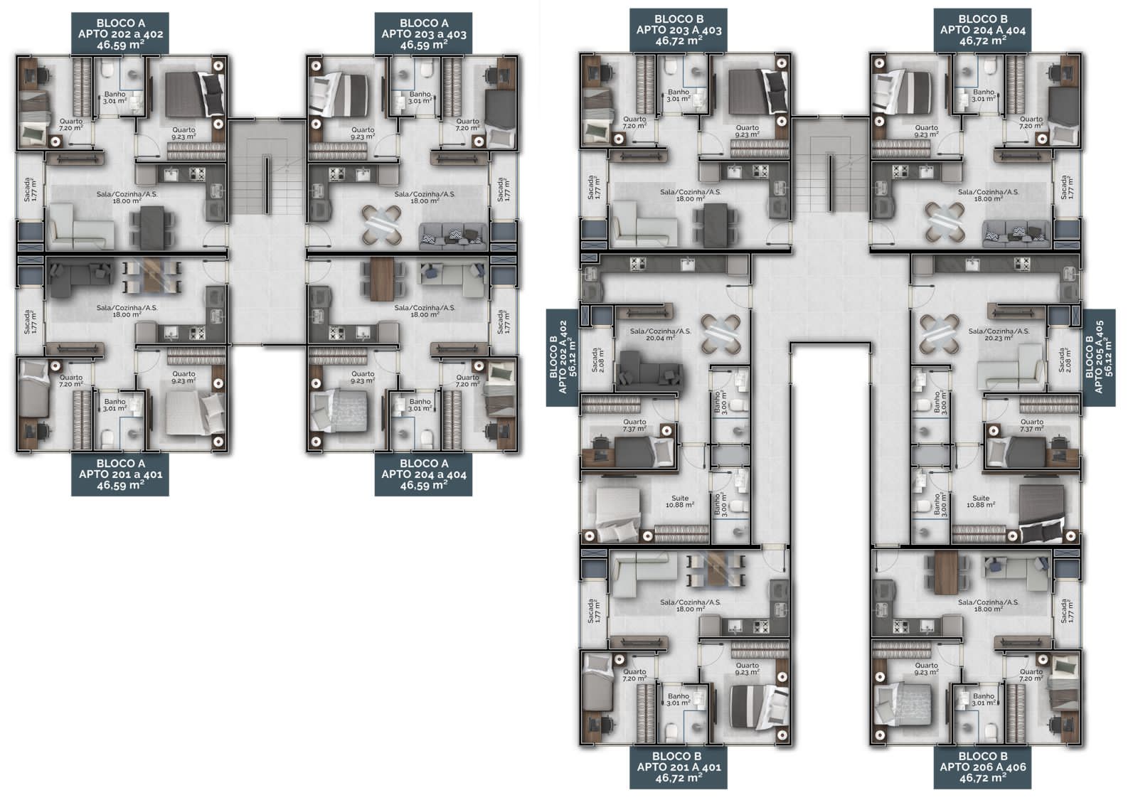 Planta 1 de Residencial Calgary