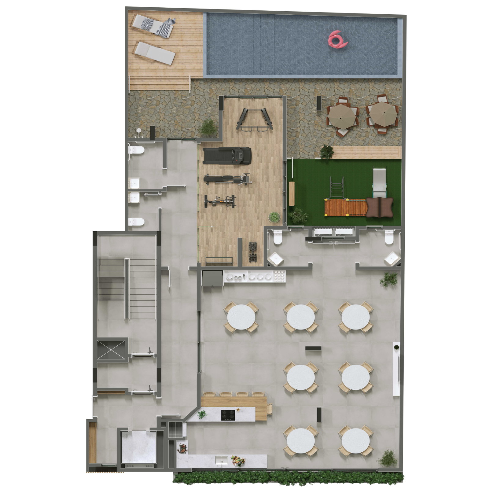 Planta 4 de 3.500 Beach House