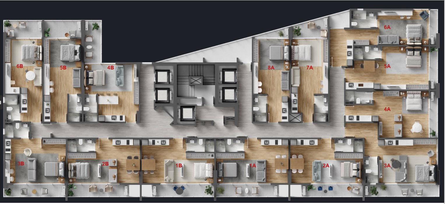 Planta 15 de Lotisa Downtown