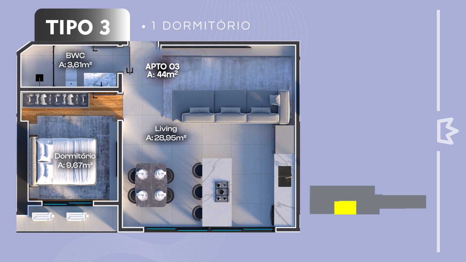 Planta 5 de Oceânico Flats