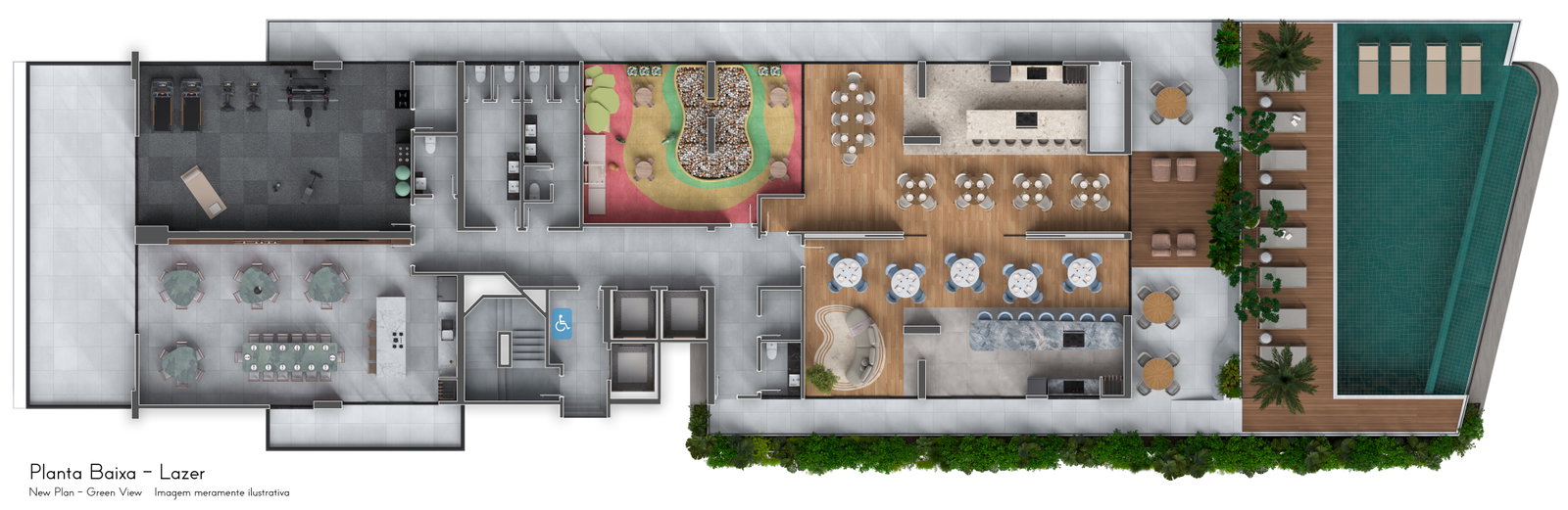 Planta Lazer · Baixa do Green View