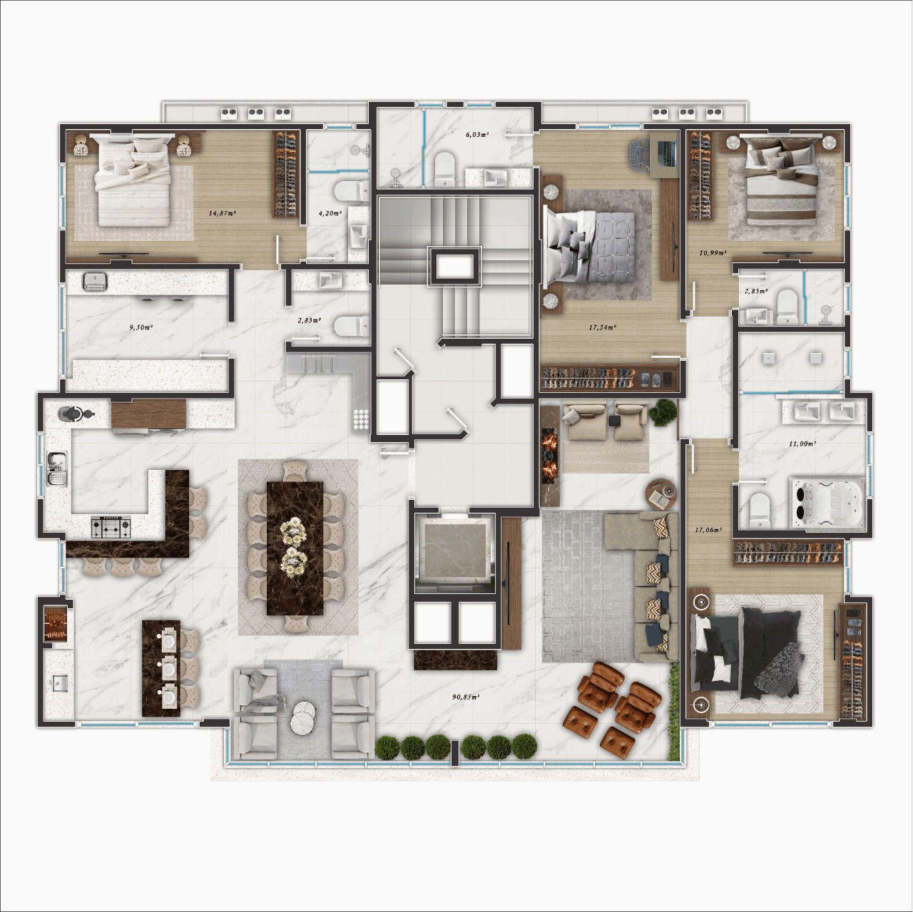 Planta 3 de Le Blanc