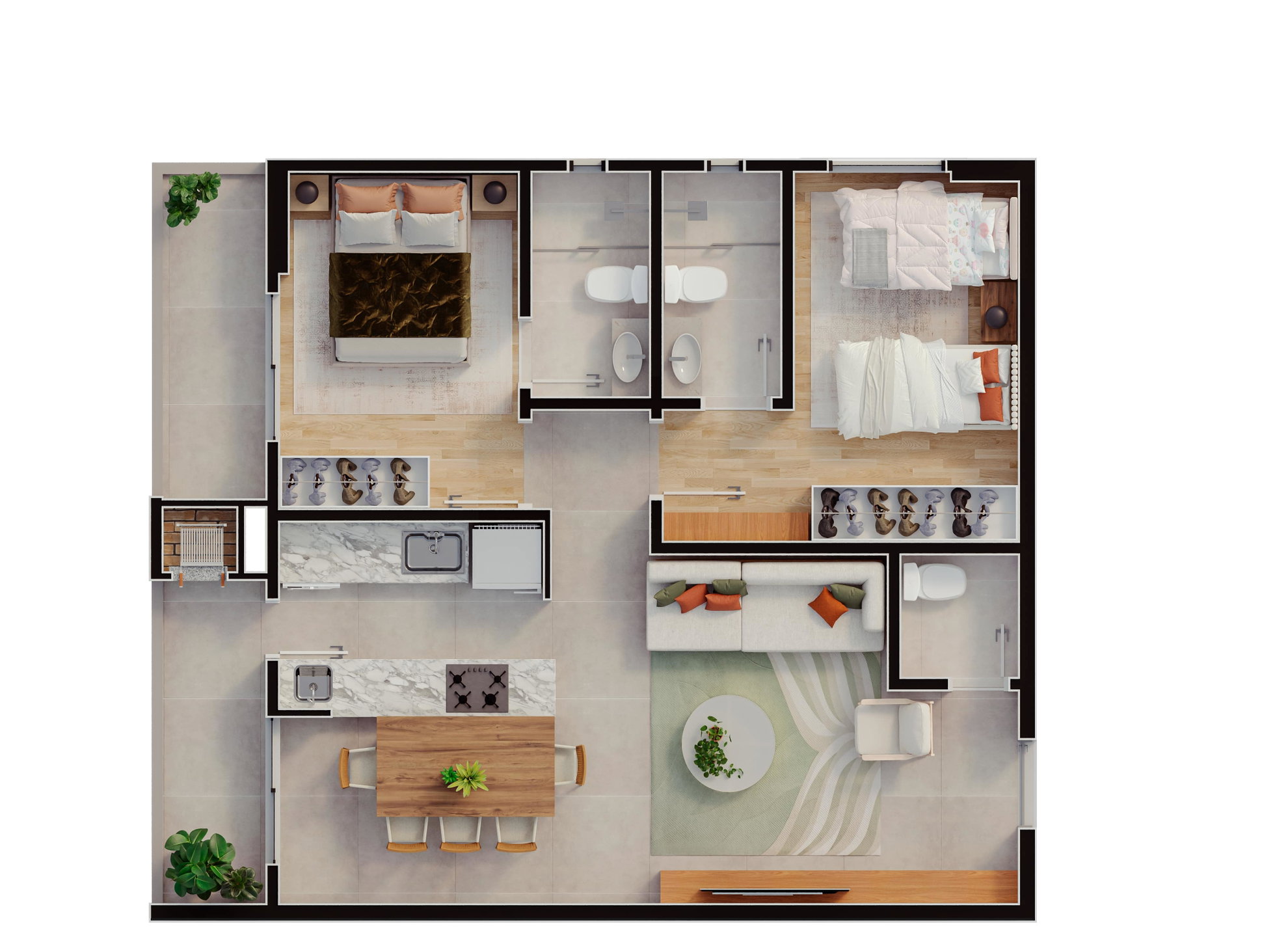 Planta 2 de Tajahy Residence