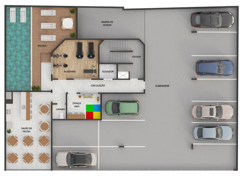 Planta 1 de Residencial Ilha Di Cretta