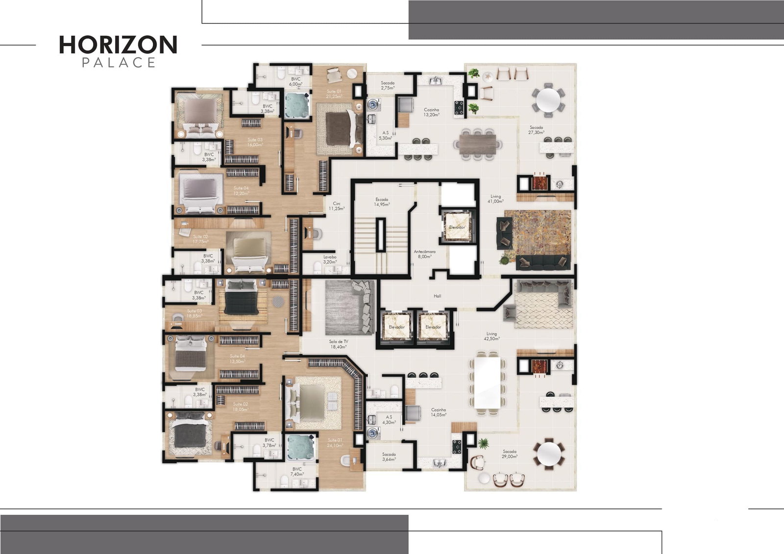 Planta 1 de Horizon Palace