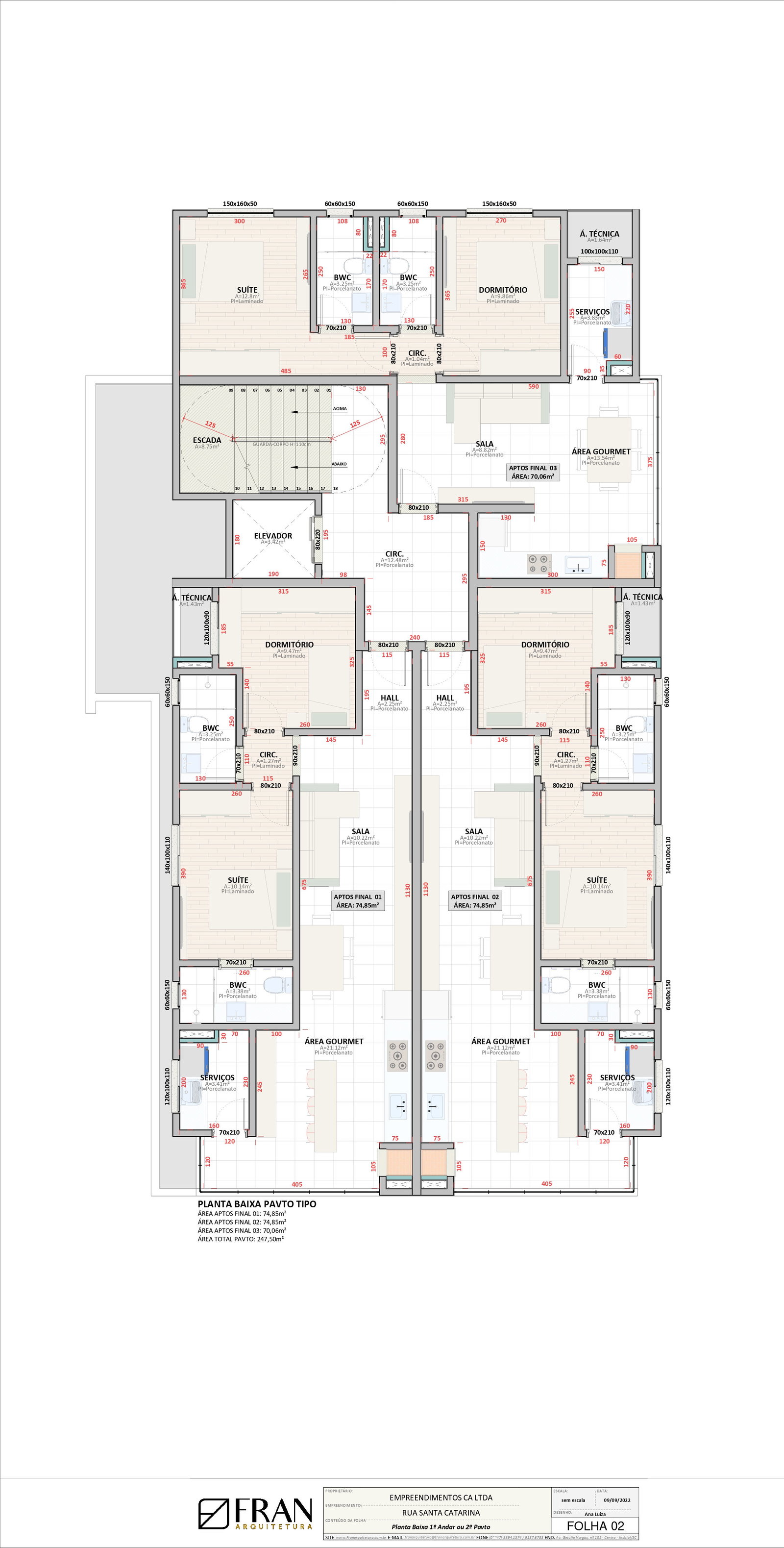 Planta 11º Andar ou 2º Pavimento do Edifício Suíça