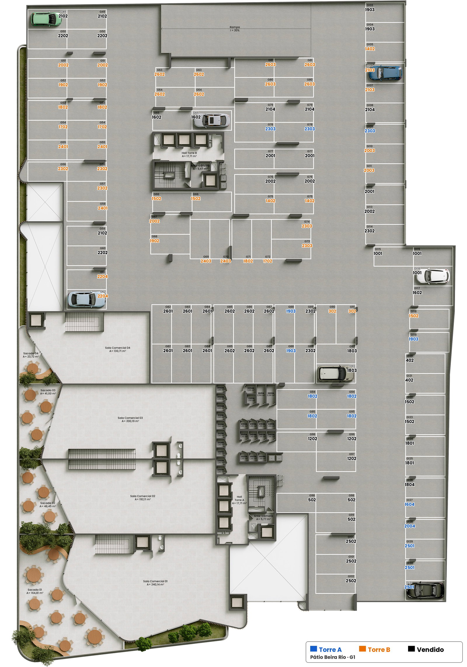 Planta 27 de Pátio Beira Rio