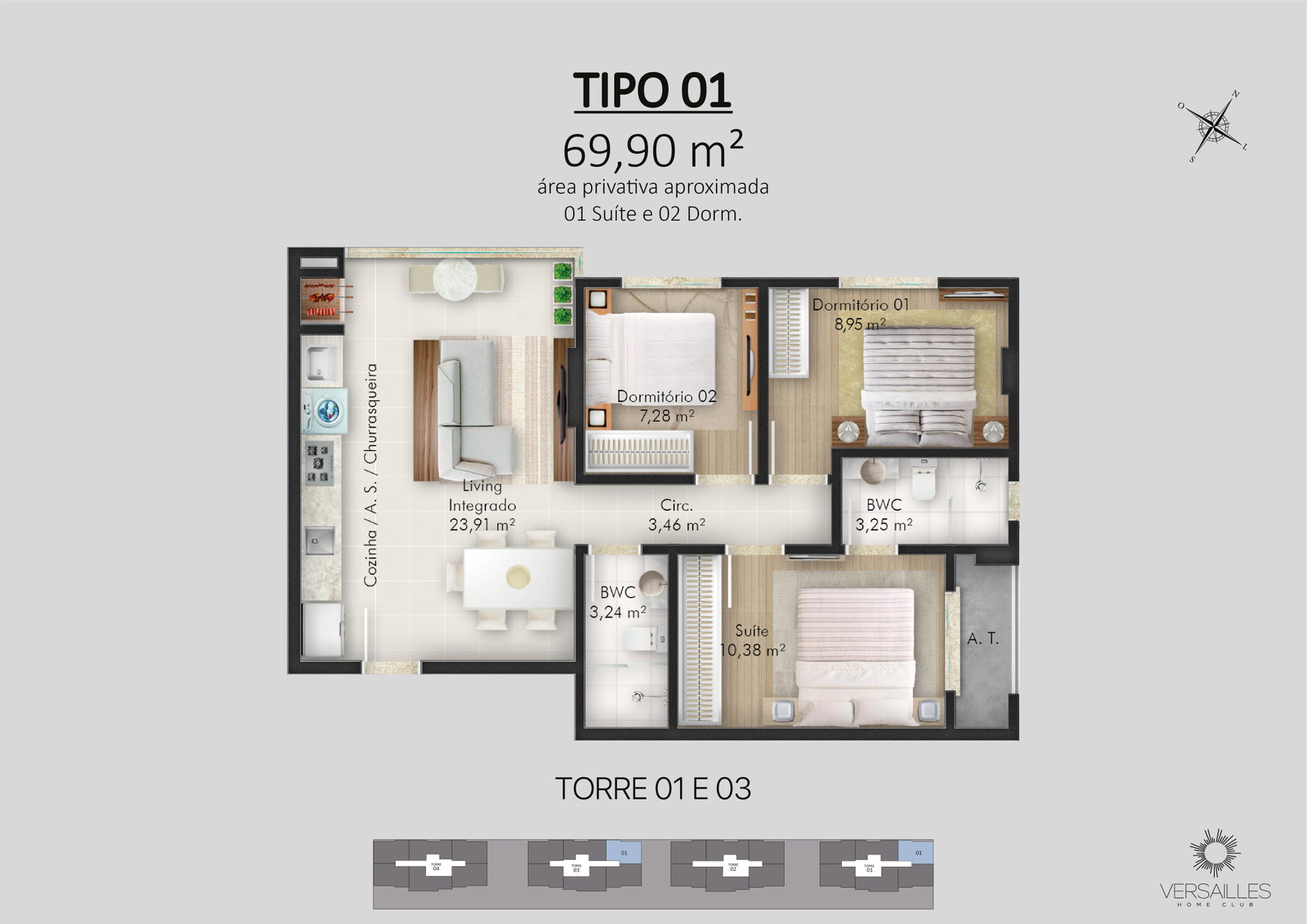 Planta 6 de Versailles Home Club