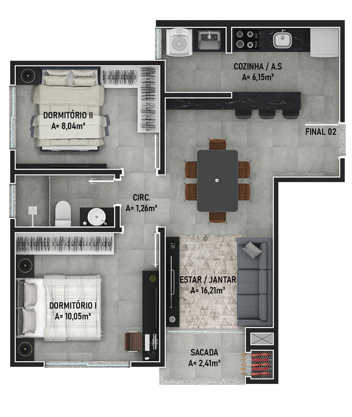 Planta 2 de Urban Residence