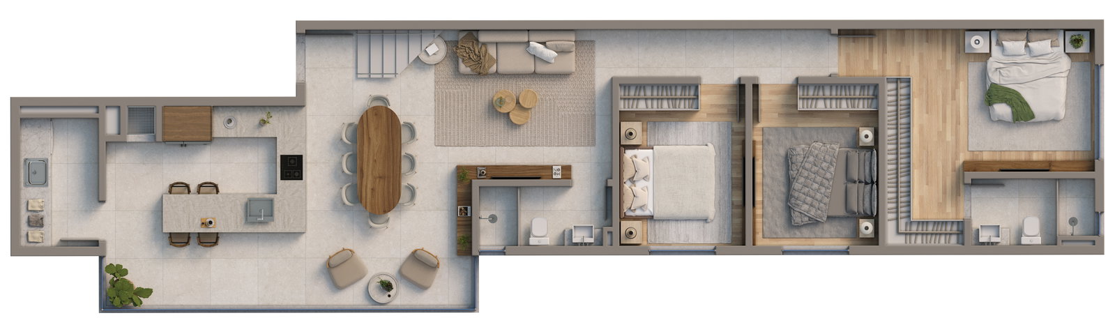 Planta 1 de Residencial Ecko