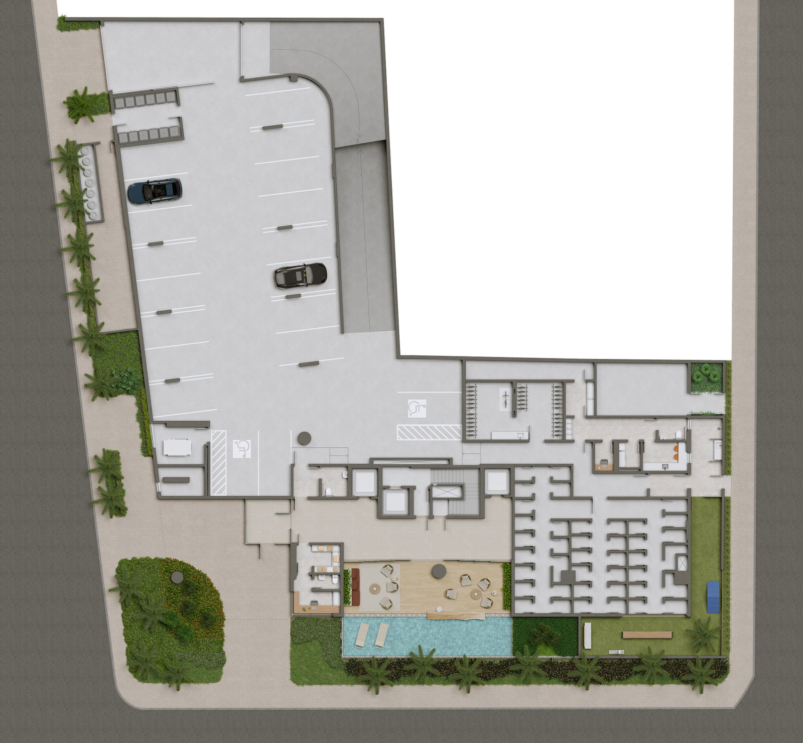 Planta Garagem · Lazer do Kós