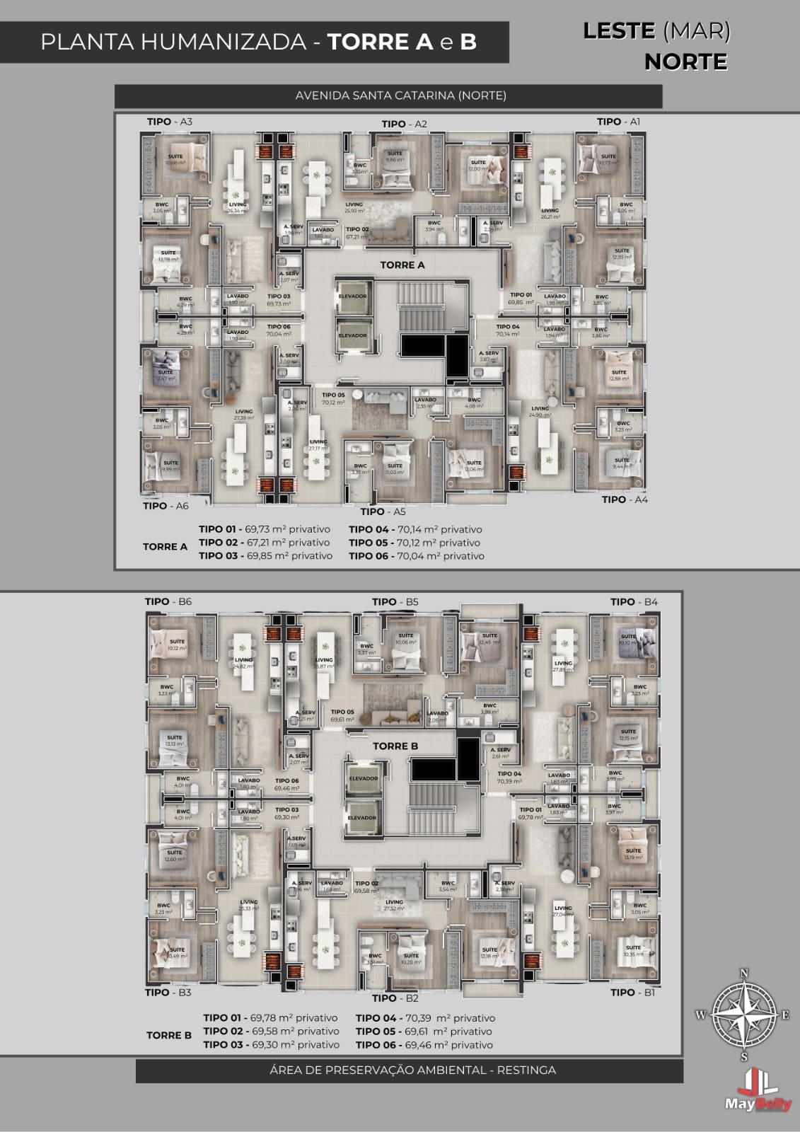 Planta 4 de Maybelly Towers